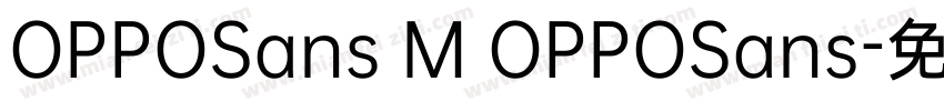 OPPOSans M OPPOSans字体转换